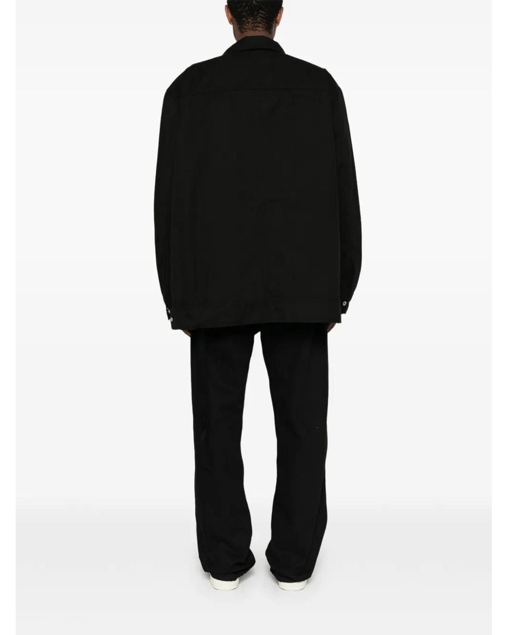 Rick Owens Black Veste Jumbo Worker for men