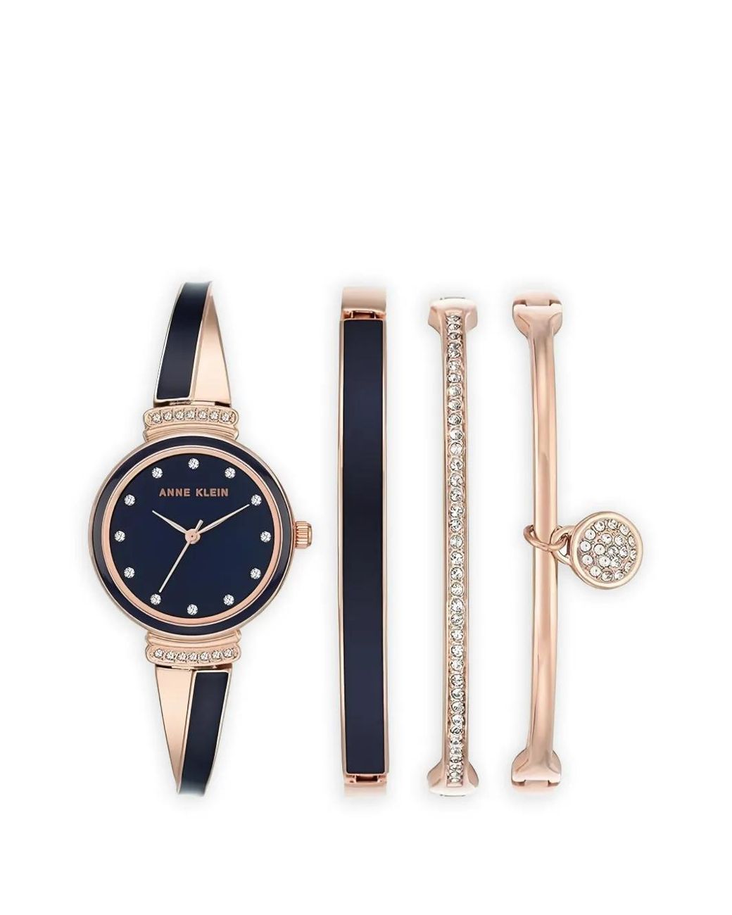 Anne Klein Blue Classic Crystal 26Mm Watch