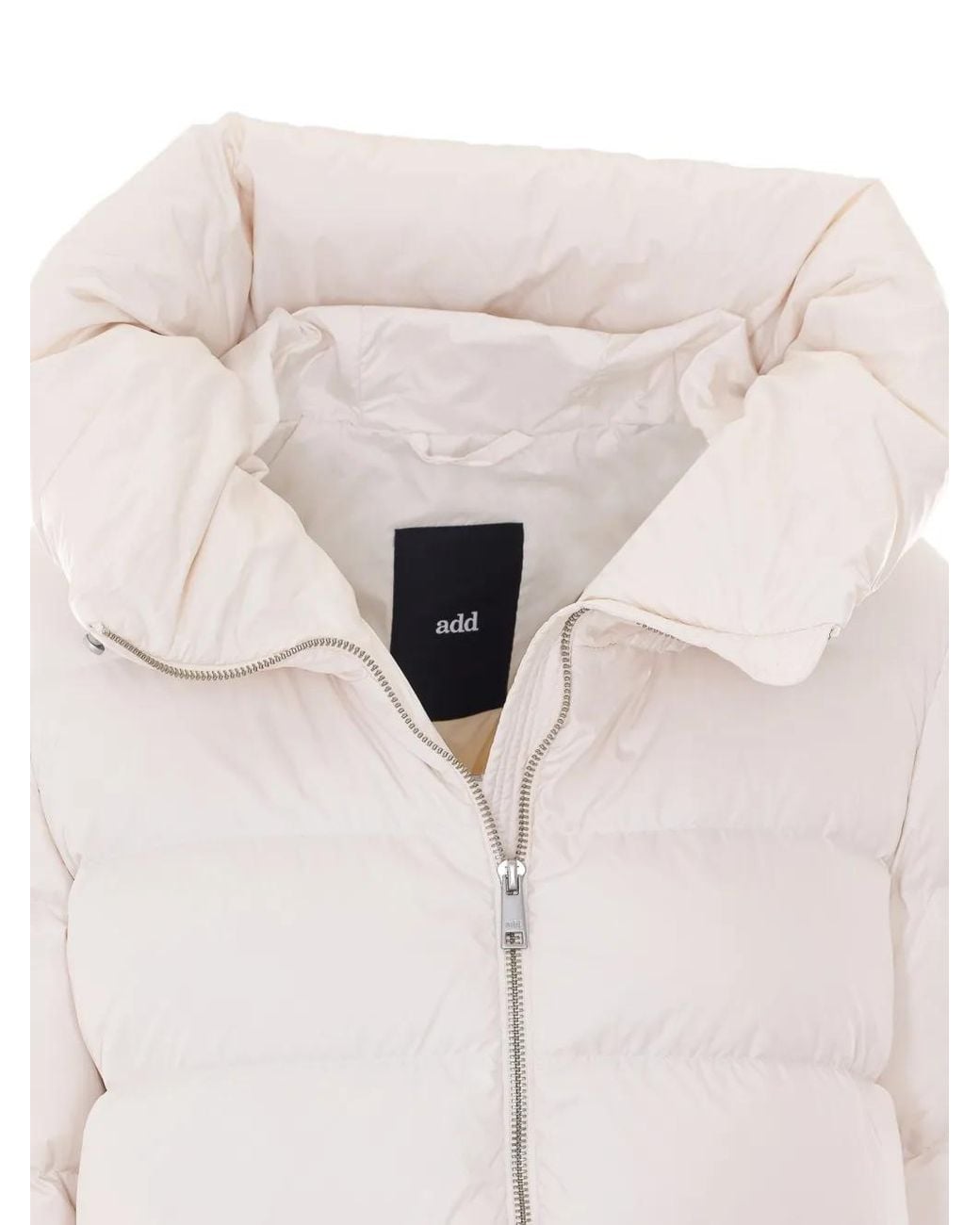 Add Pink Cocoon Hooded Puffer Jacket