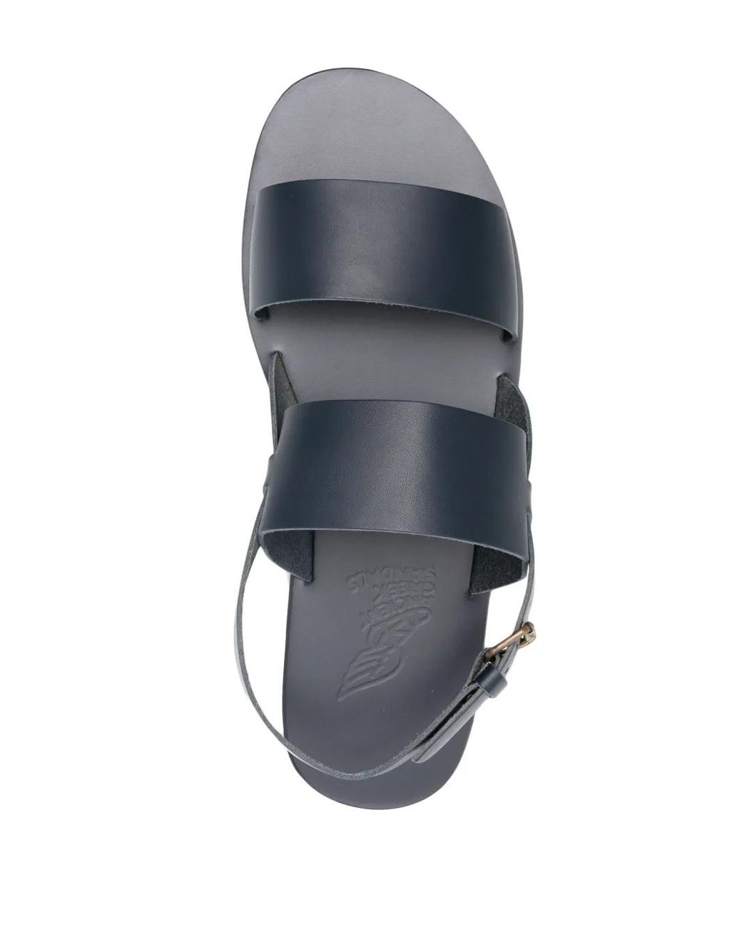 Ancient Greek Sandals White Irodotos Flat Leather Sandals for men