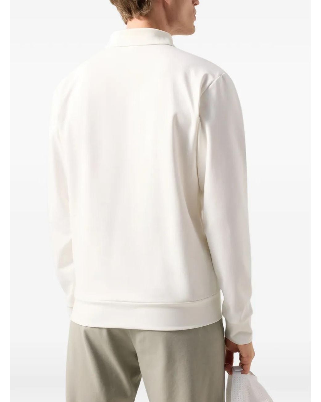 Bogner White Sweat Cajus À Bords Rayés for men