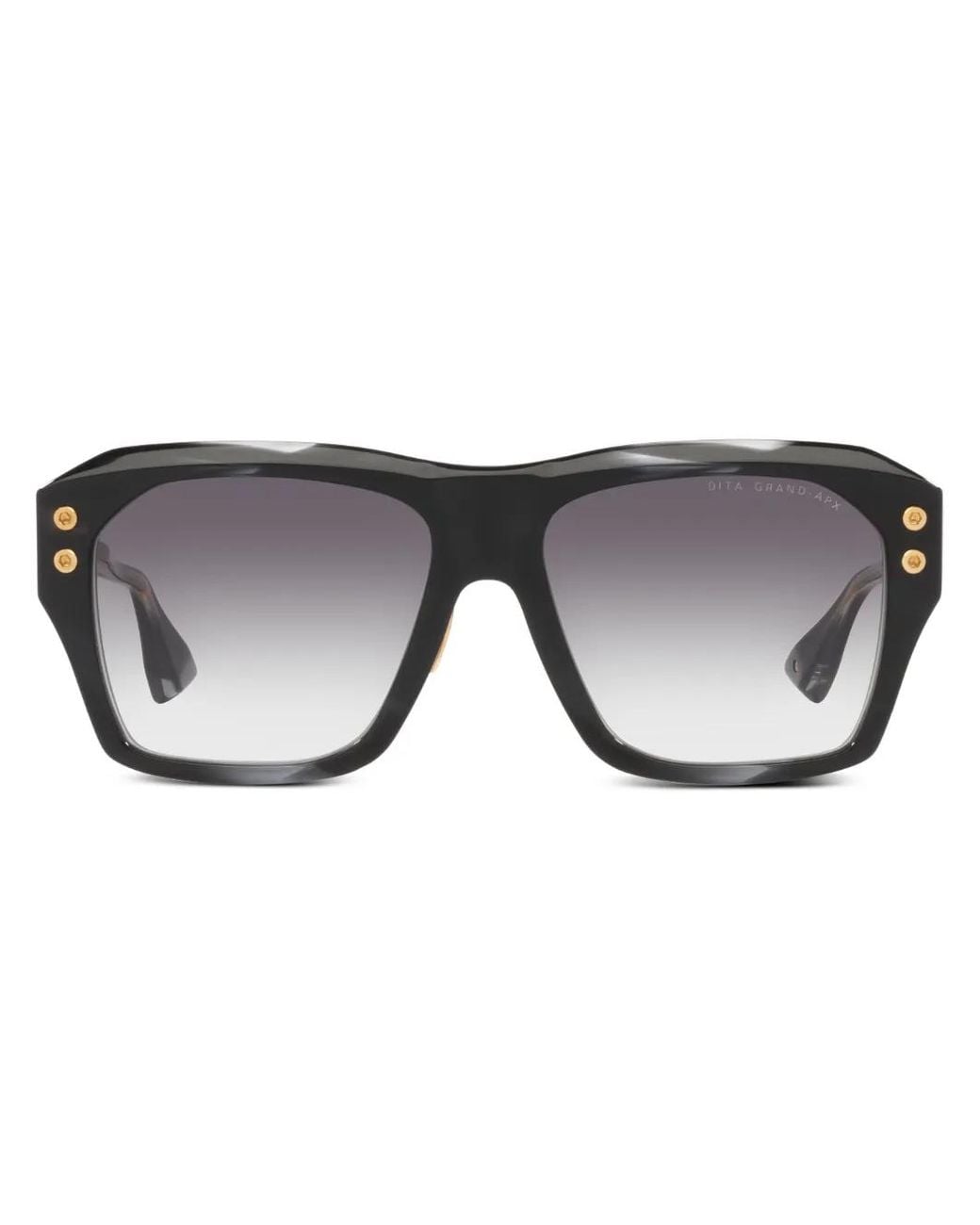 Dita Eyewear Black Square Frame Sunglasses for men