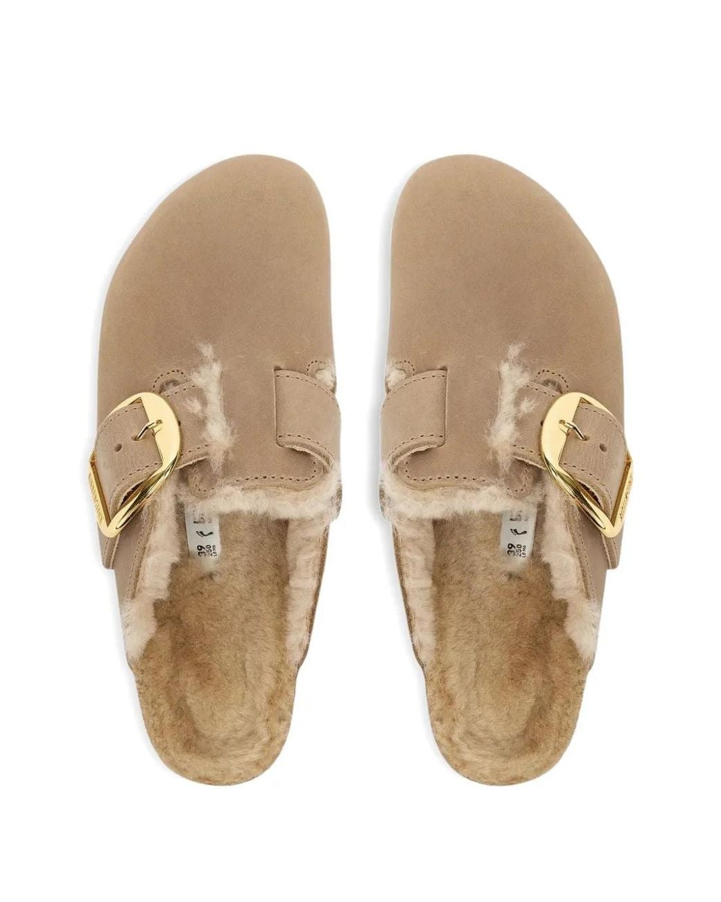 Birkenstock Brown Boston Suede Mules for men