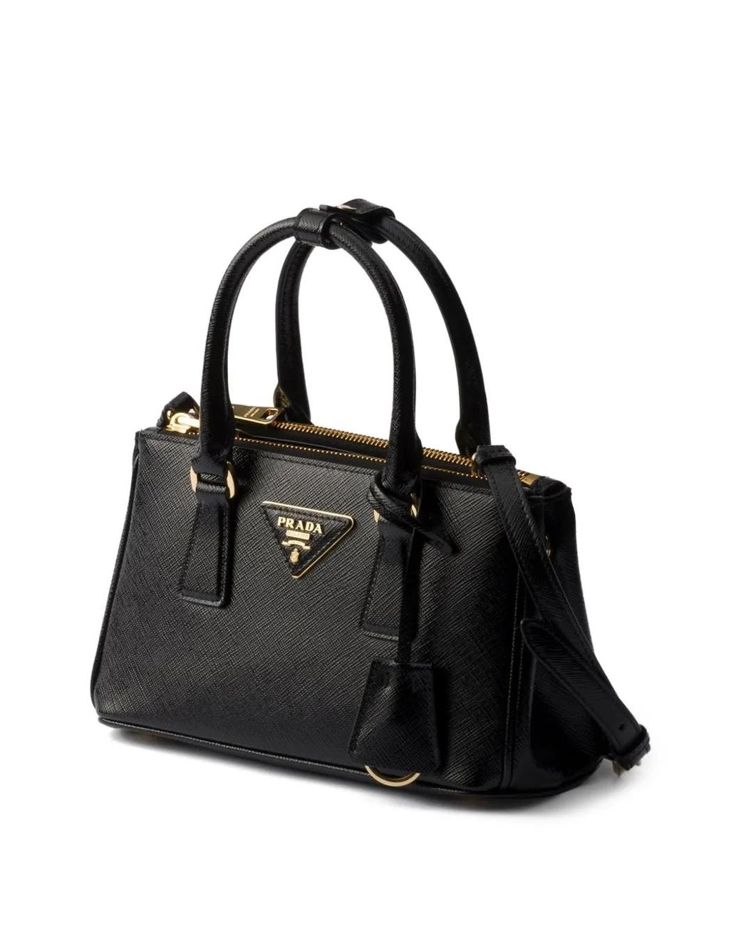 Prada Black Mini Galleria Leather Tote Bag