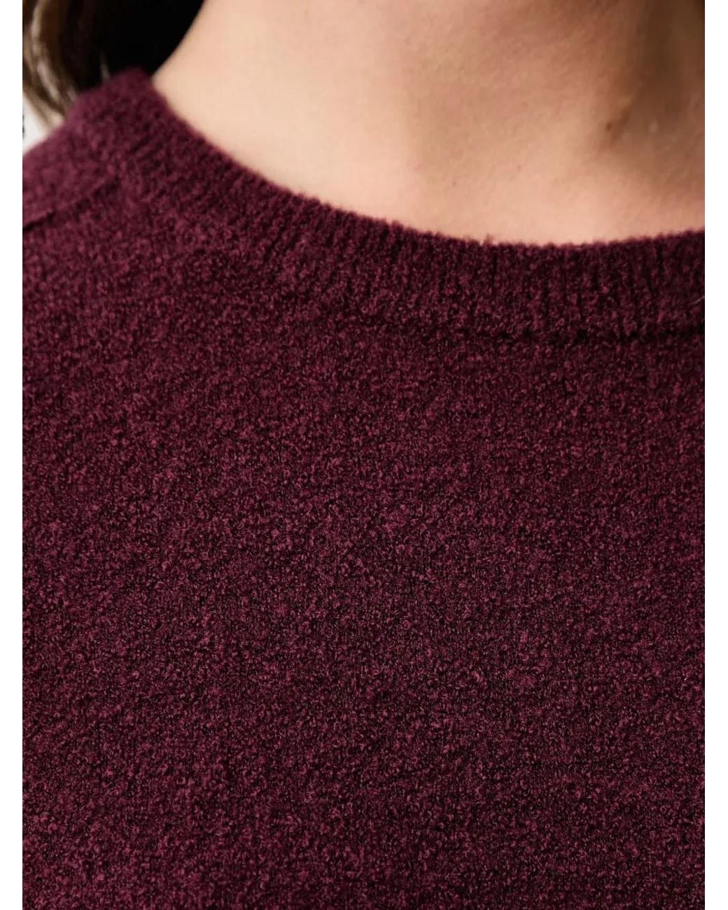 Marc O' Polo Red Bouclé-Knit Sweater