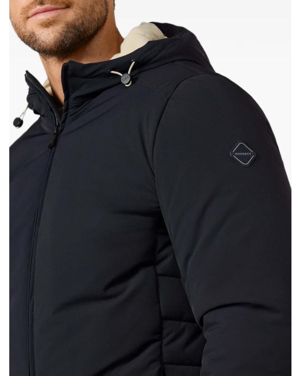 Hackett Gesteppte Kapuzenjacke in Blue für Herren