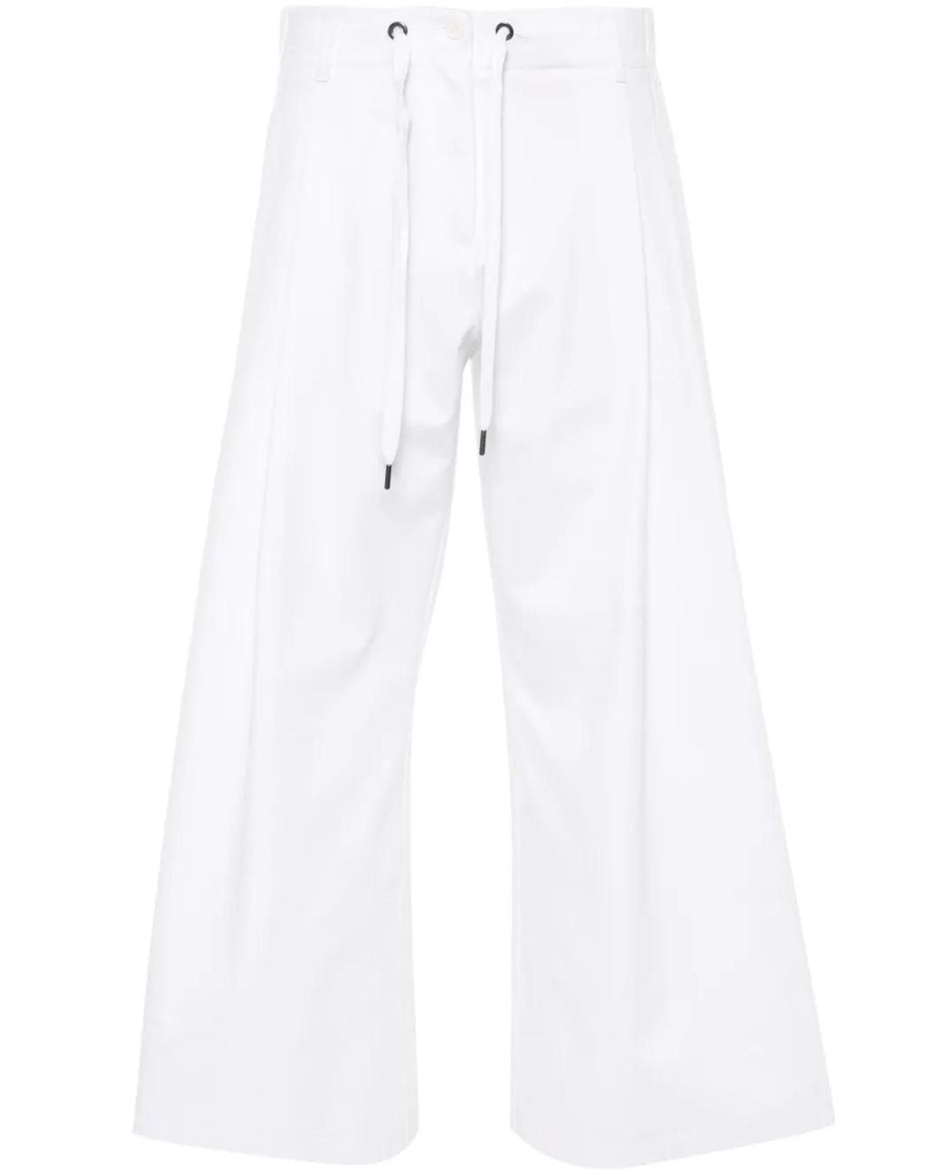 Brunello Cucinelli White Couture Interlock Trousers
