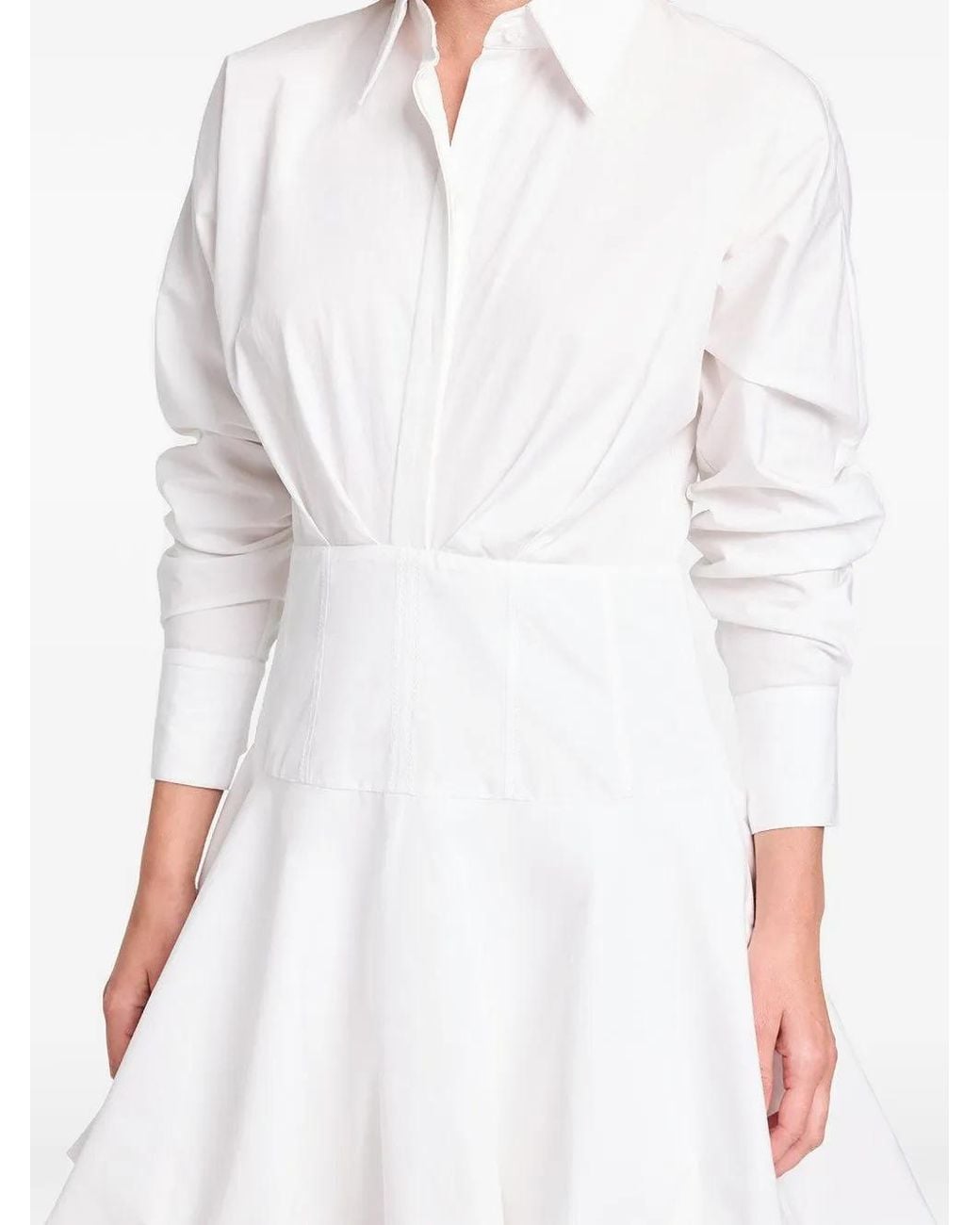 Robe Courte Mila À Manches Longues Twp en coloris White