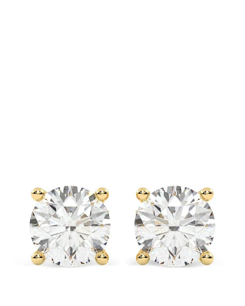 Diamond Essentials White Laboratory-Grown Diamond Solitaire Earrings