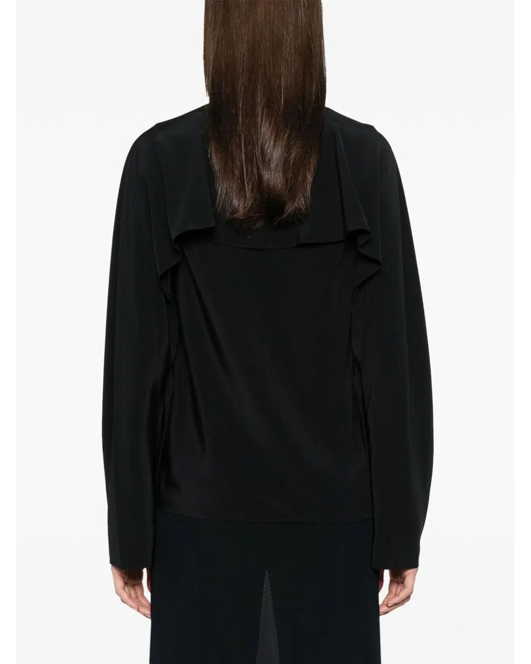 Blouse À Design Superposé Helmut Lang en coloris Black