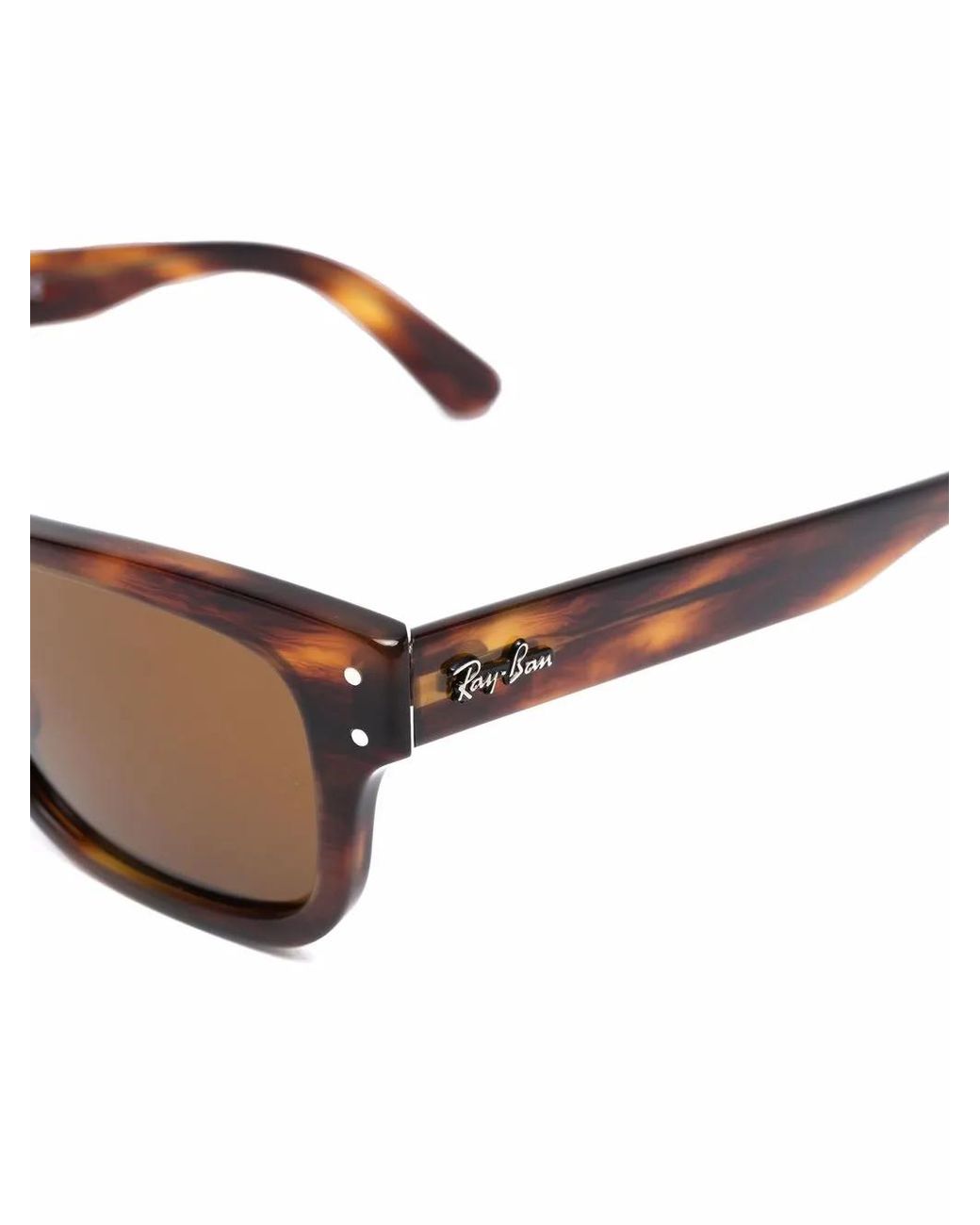 Ray-Ban Brown Mr Burbank Rectangular-Frame Sunglasses for men