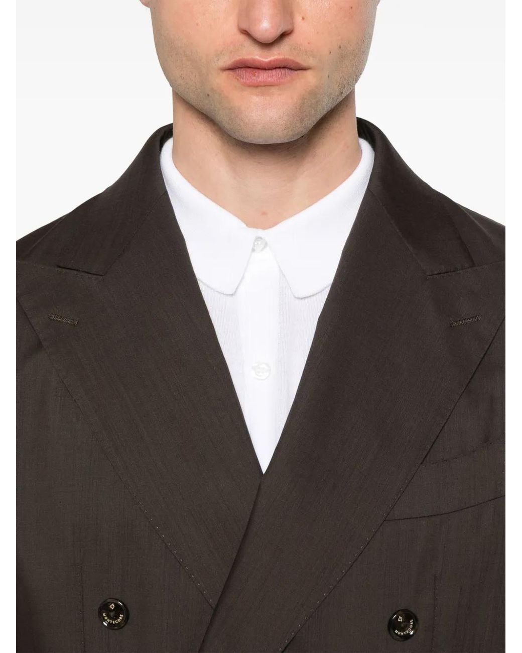 Montecore Brown Wool Blazer for men