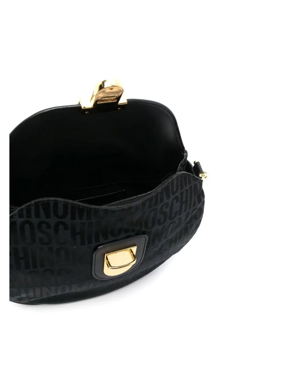 Moschino Black Logo-Print Tote Bag