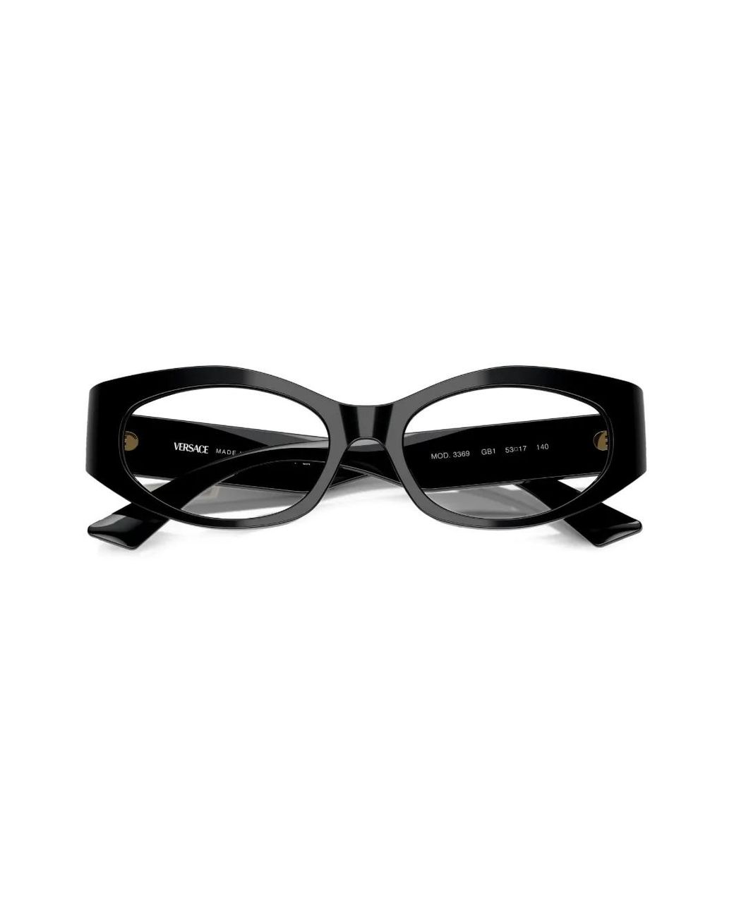 Versace Black Brille Mit Cat-Eye-Gestell