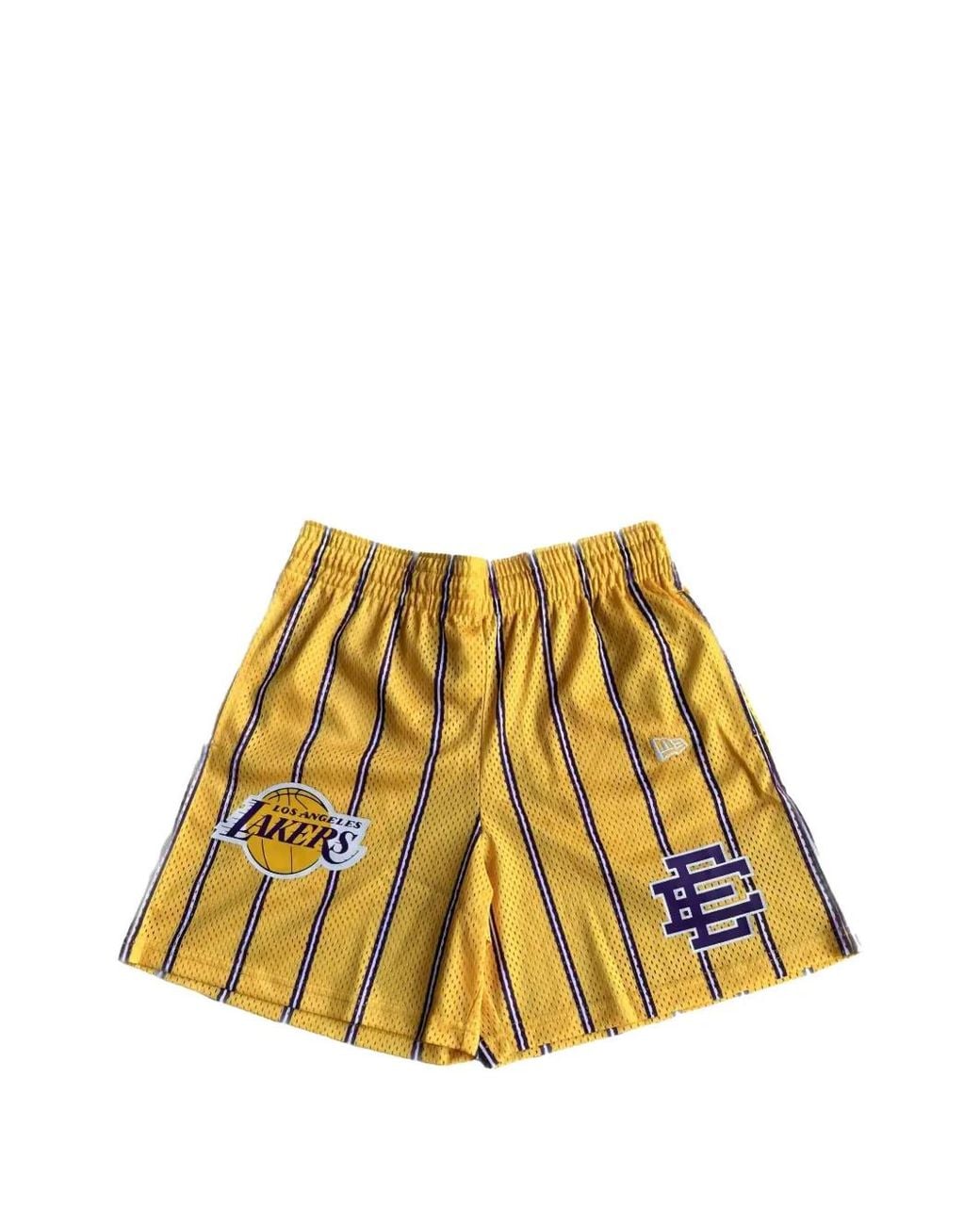 Eric Emanuel Yellow Los Angeles Lakers Shorts for men