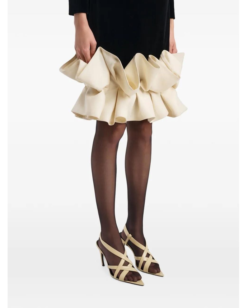 Khaite Black Valetta Mini Dress