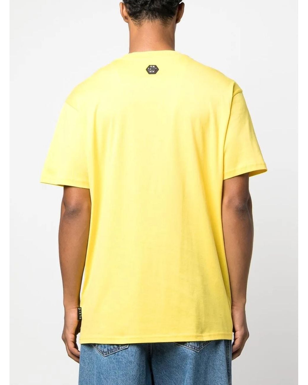 Philipp Plein Metallic Snake-Print Short-Sleeve T-Shirt for men