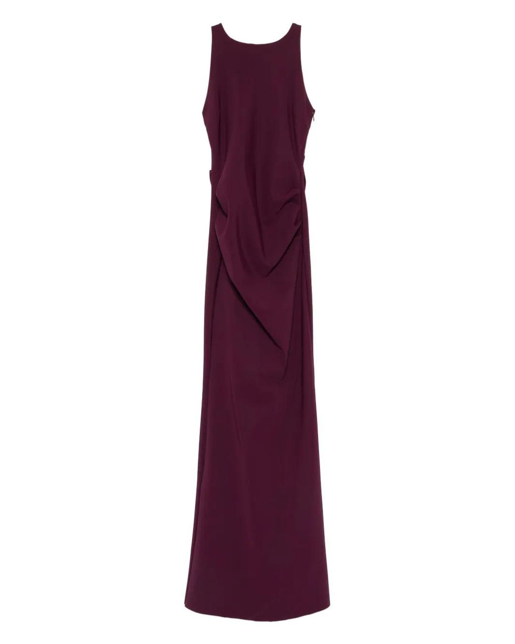 open lace back dress Women Size 42 ( 6 US) Chiara Boni La Petite Robe Purple Sheath Dress