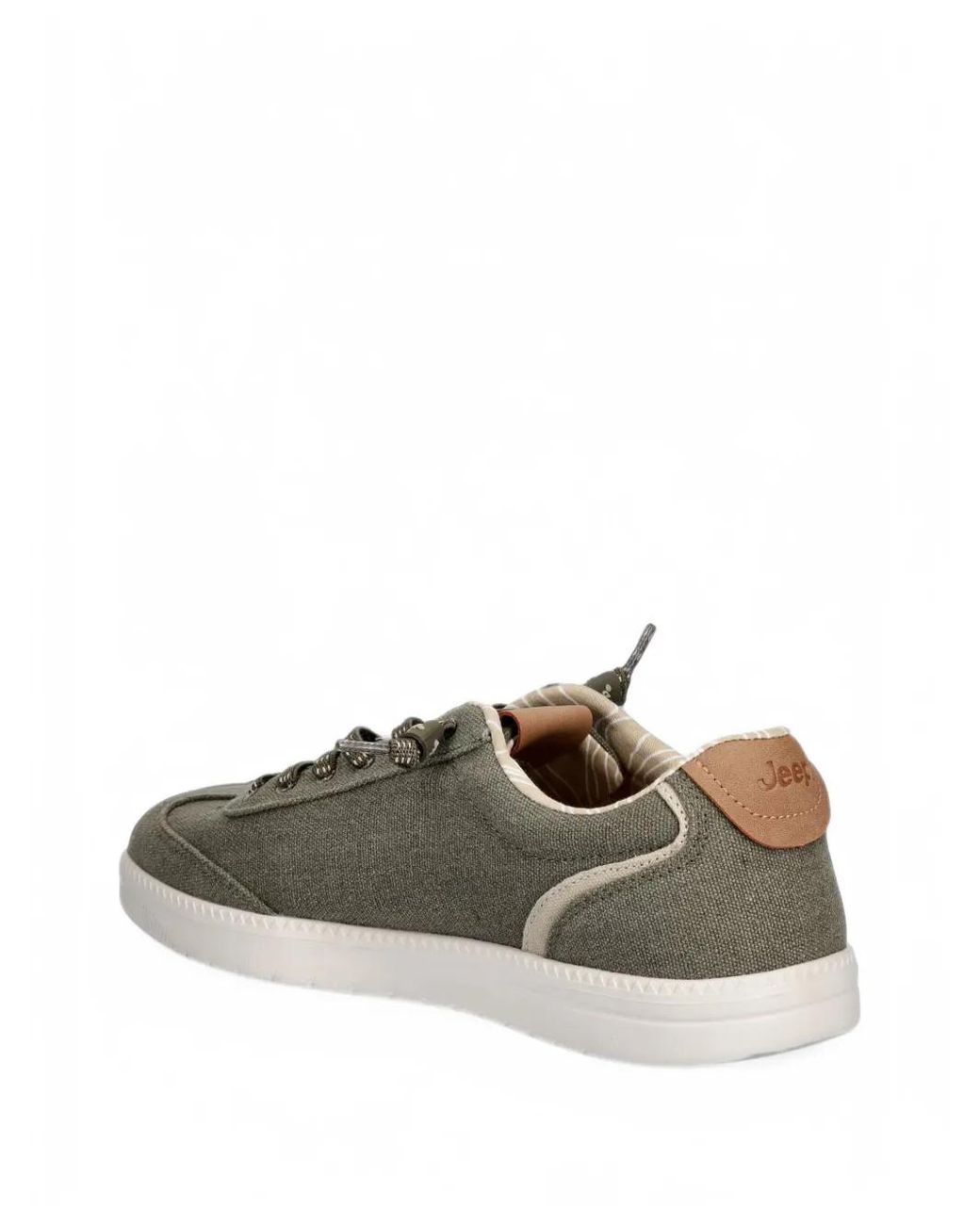 Jeep Green Ster Logo-Embroidered Sneakers for men