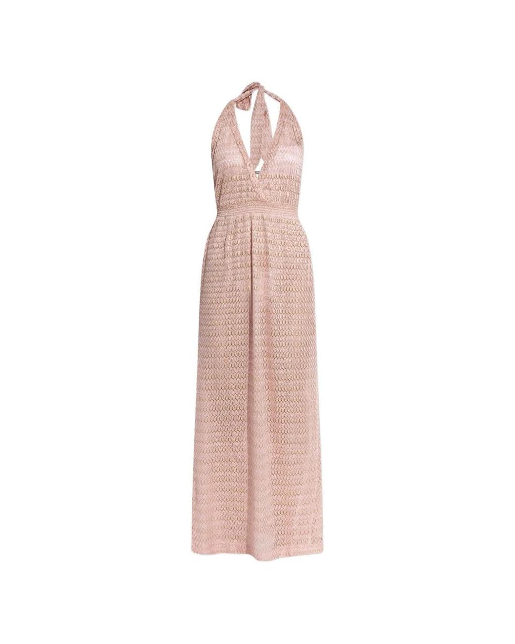 Melissa Odabash Mariah Halterneck Beach Dress in Pink | Lyst Melissa Odabash Mariah Halterneck Beach Dress in Pink | Lyst