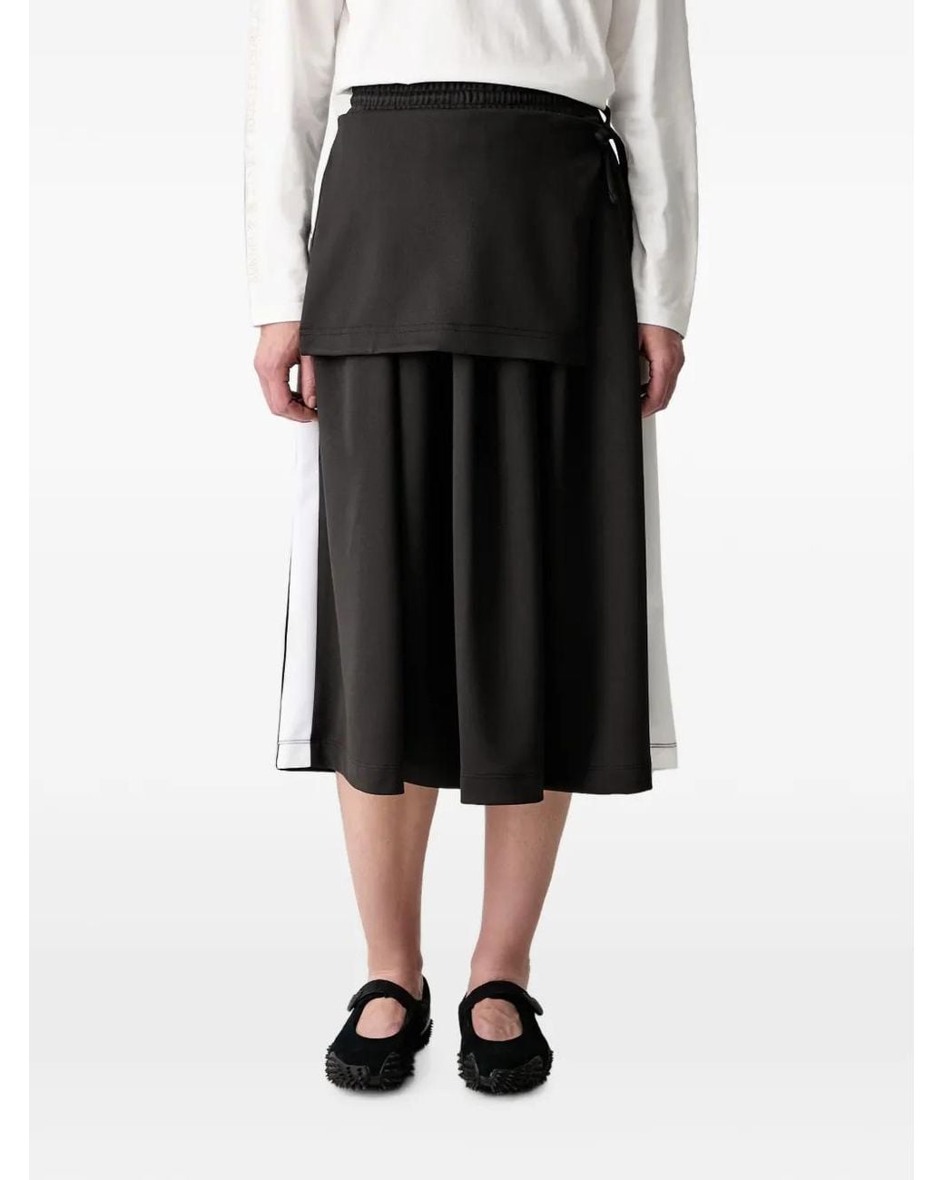 PUMA Black T7 Pleated Midi Skirt