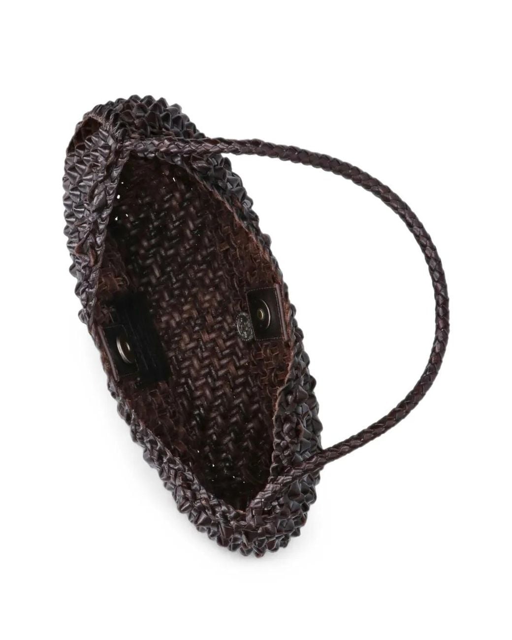 Dragon Diffusion Black Basil Cactus Buffalo Leather Shoulder Bag