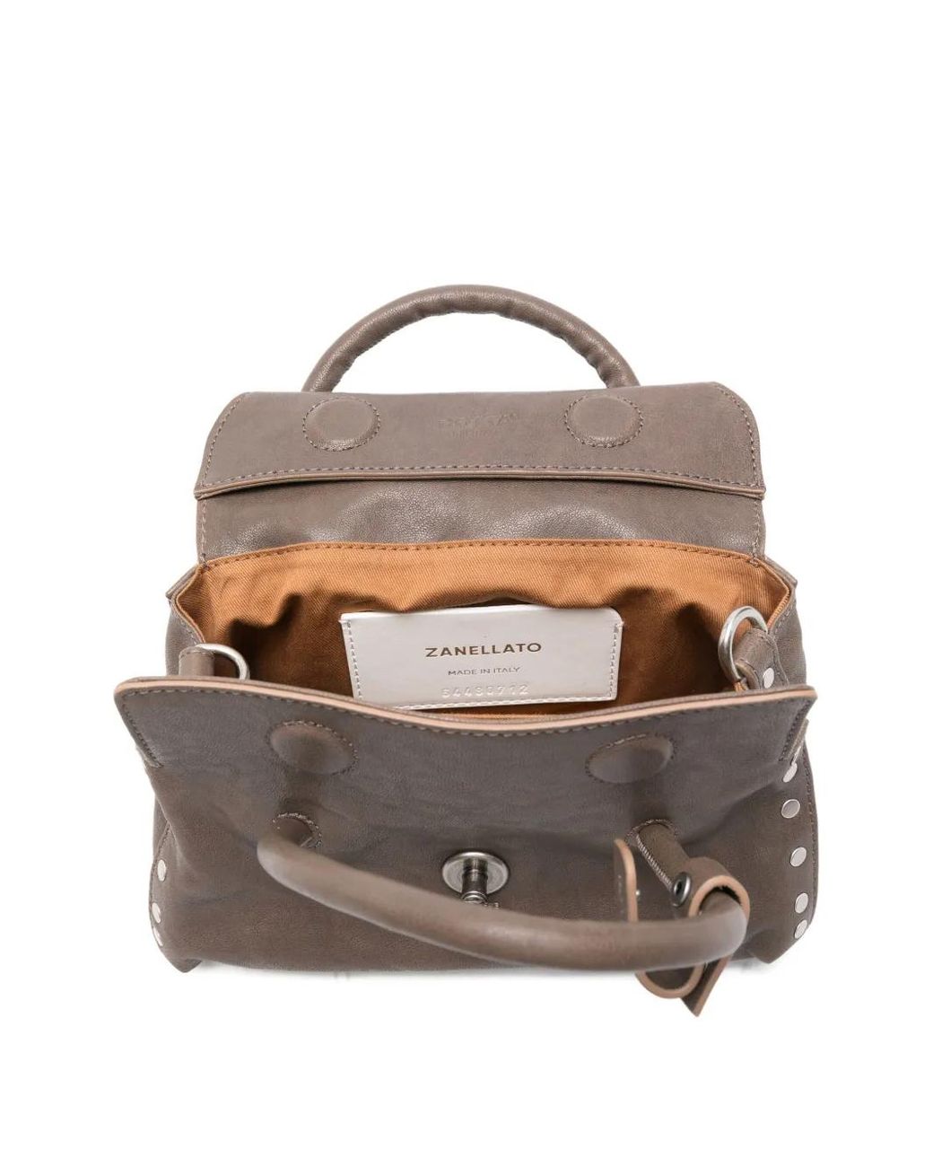 Zanellato Metallic Dotta Stud-Embellished Tote Bag