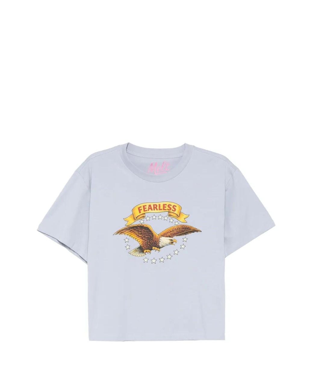 Melt White T-Shirt À Imprimé Graphique