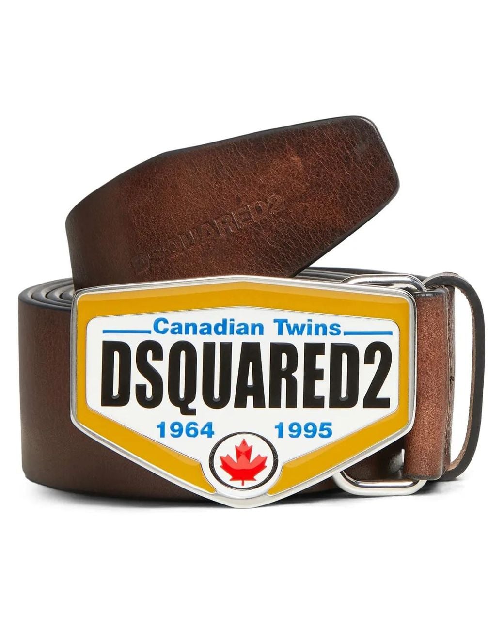 DSquared² Ledergürtel Mit Logo-Schnalle in Gray für Herren