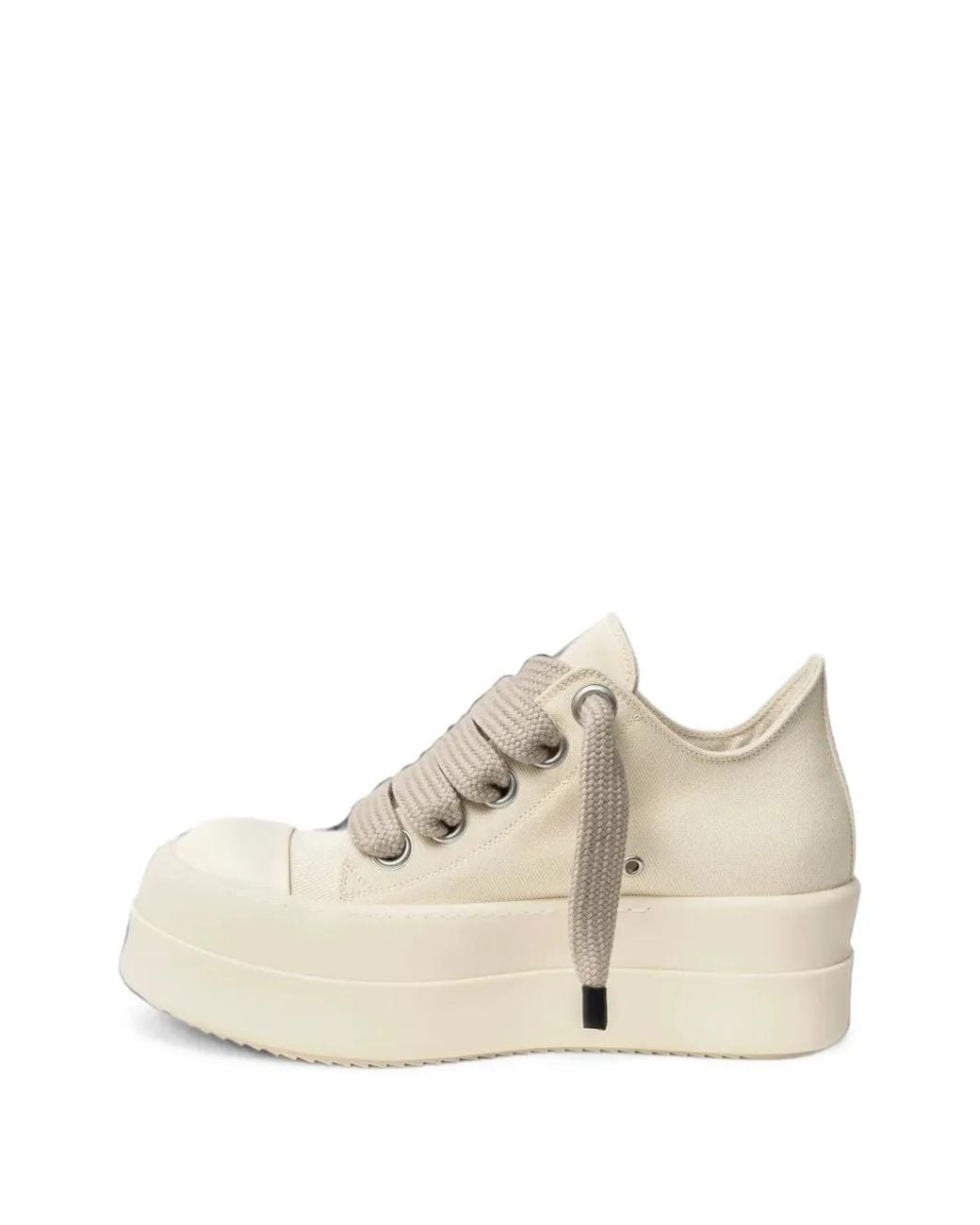 Rick Owens White Temple Mega-Bumper Jumbolace Sneakers