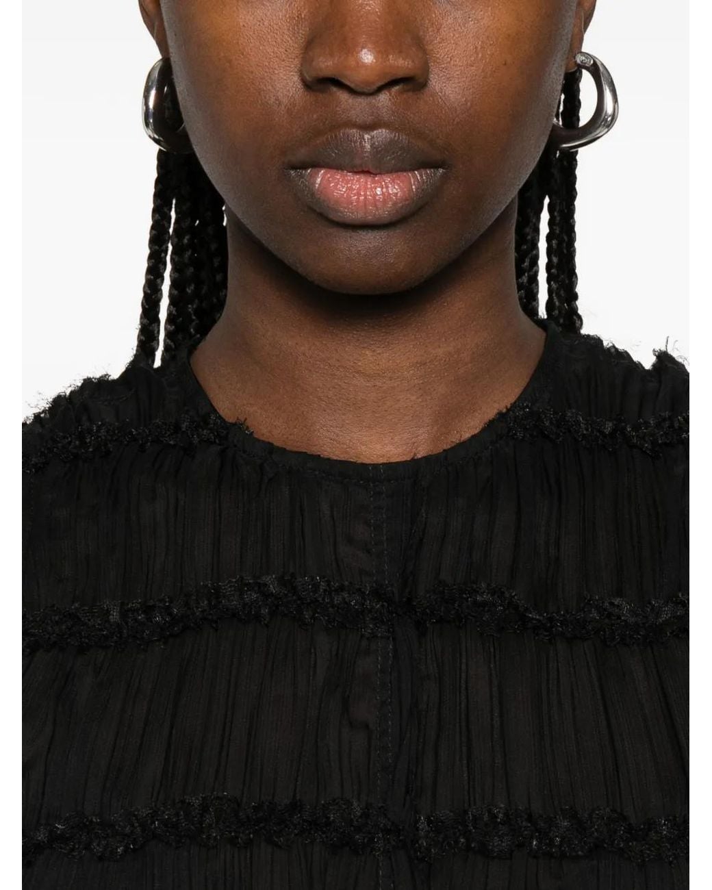 Song For The Mute Black Ruffled Midi Dress (Set Of Two)