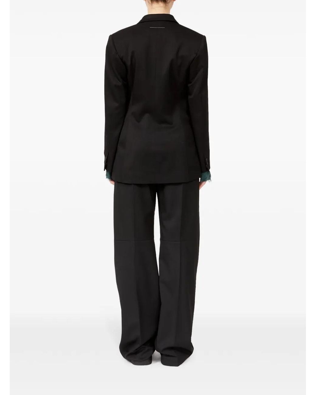 MM6 by Maison Margiela Black Blazer With Patch