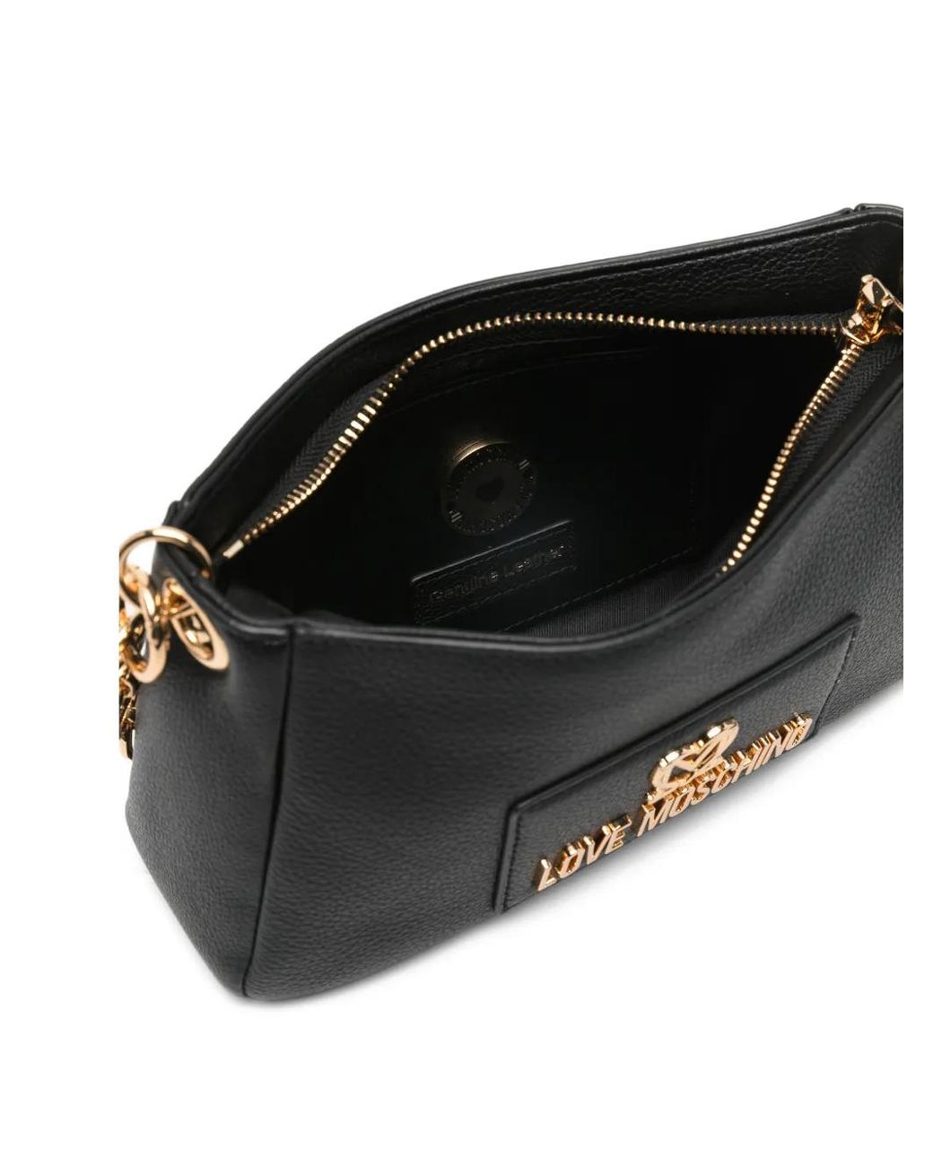 Love Moschino White Logo-Detail Shoulder Bag