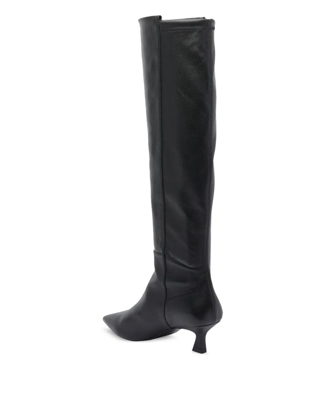 Stuart Weitzman Black 5050 Vinnie Boot 50 Pointed-Toe Boots