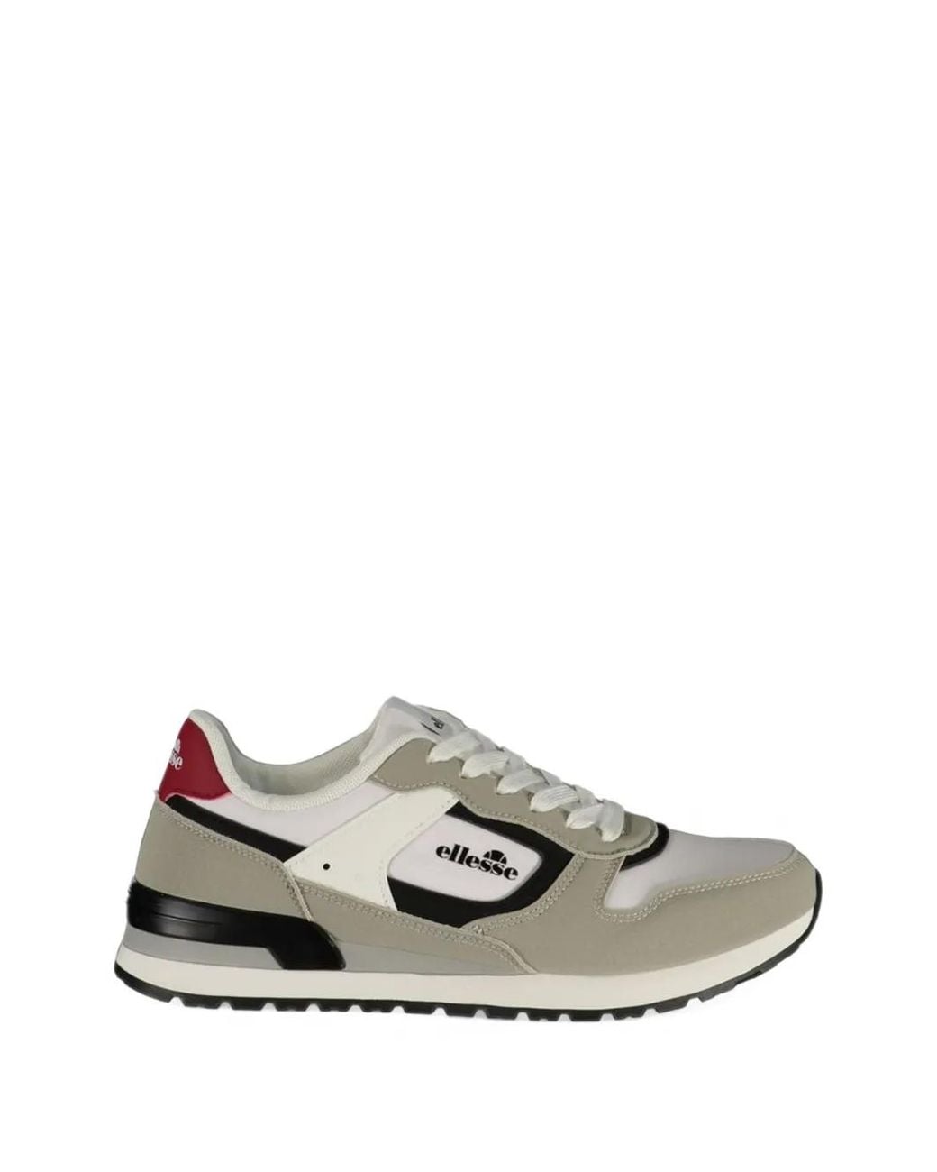 Ellesse White Logo-Patch Sneakers for men