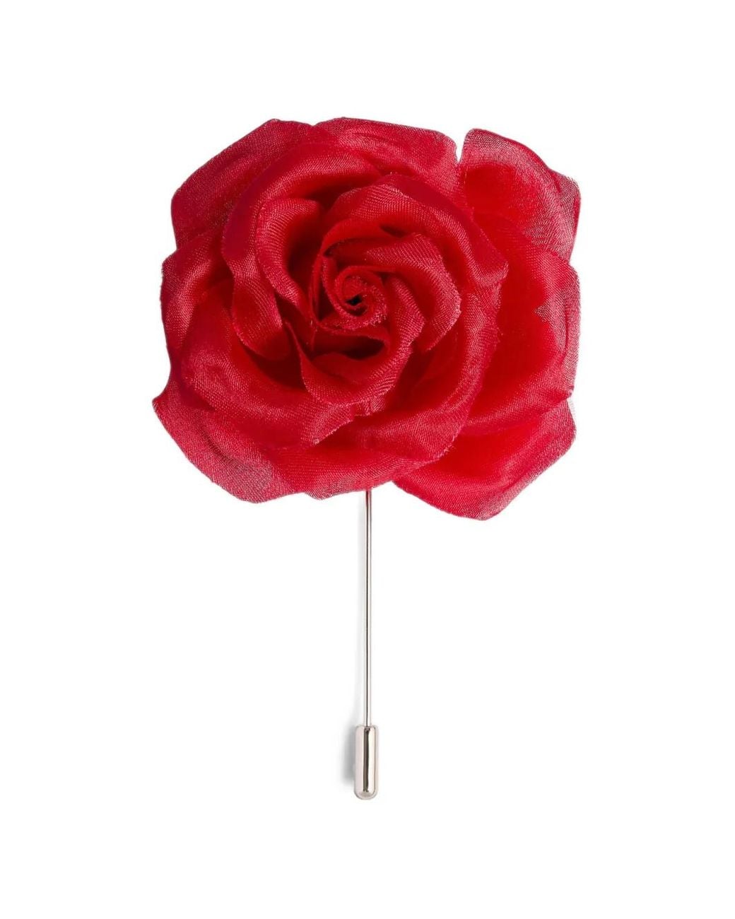 Khaite Red Frankie Floral Brooch