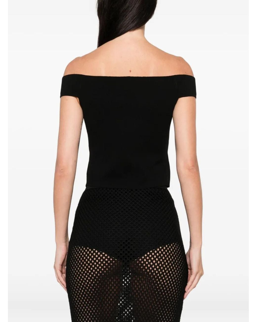 Top Dalton Con Hombros Descubiertos Jonathan Simkhai de color Black