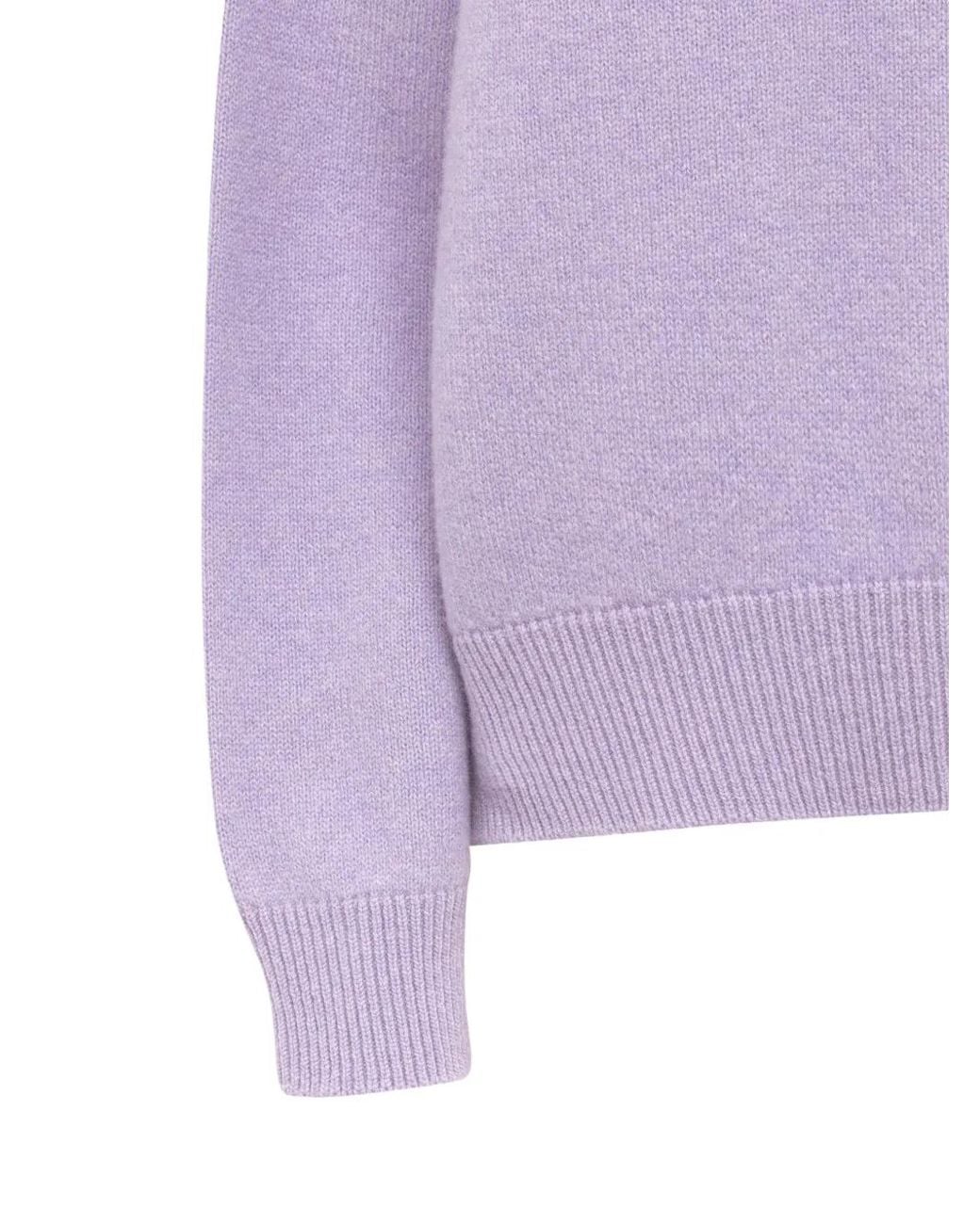 Pull Ample À Col Roulé Laneus en coloris Purple