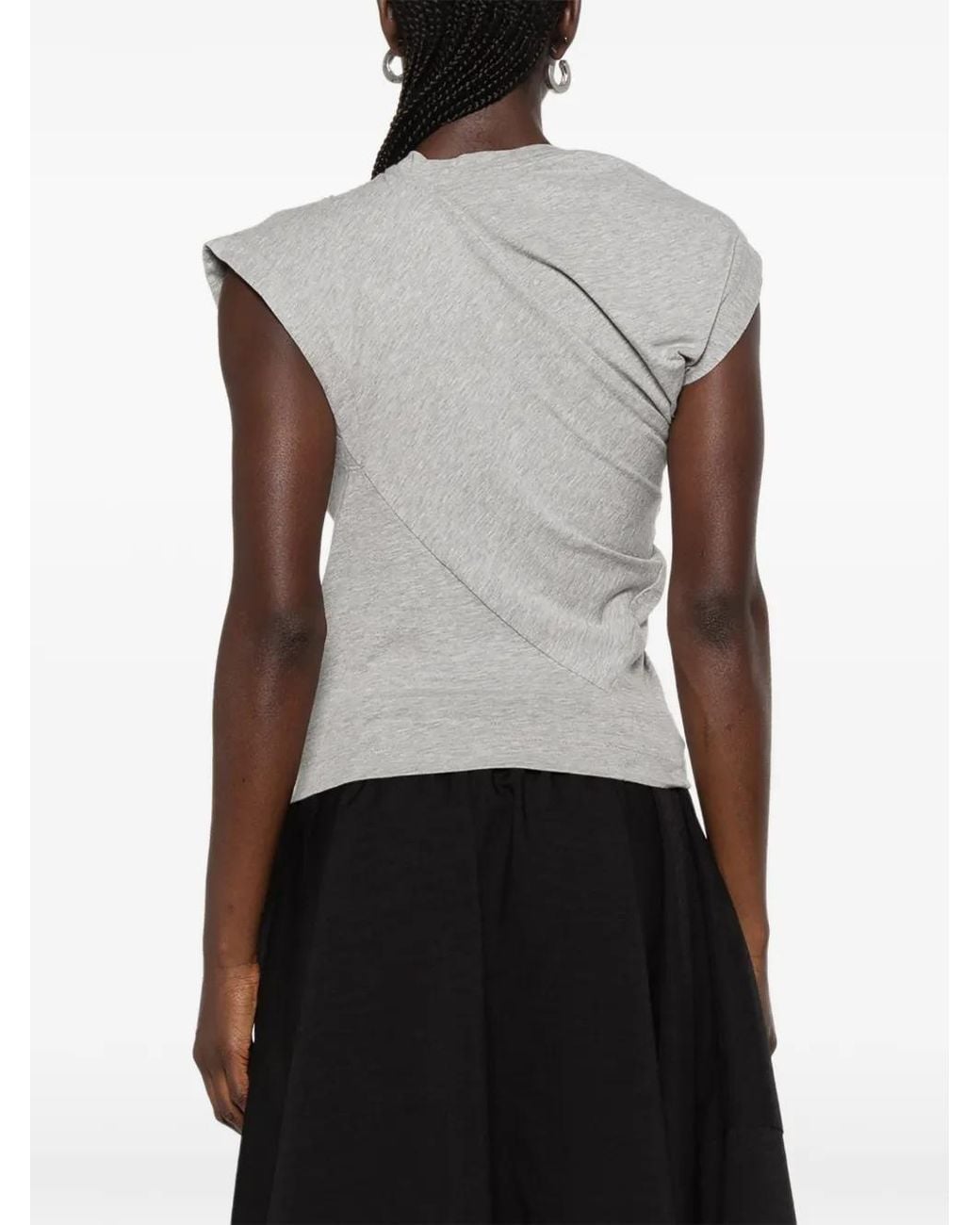 Vivienne Westwood Gray T-Shirt Drapé À Broderies Hebo Orb
