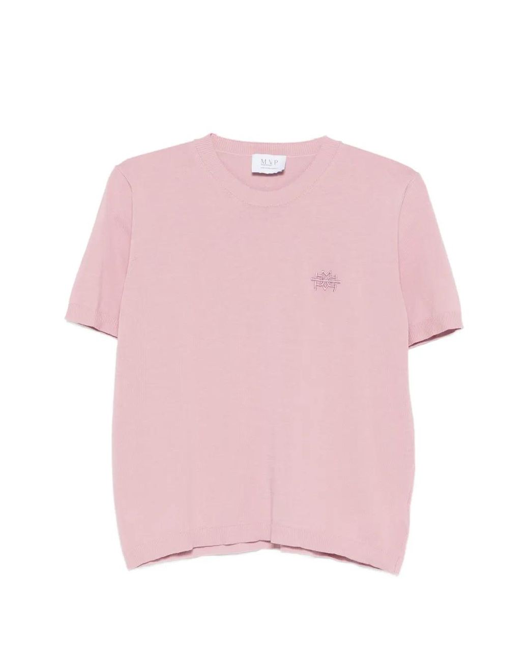 MVP WARDROBE Pink Embroidered T-Shirt