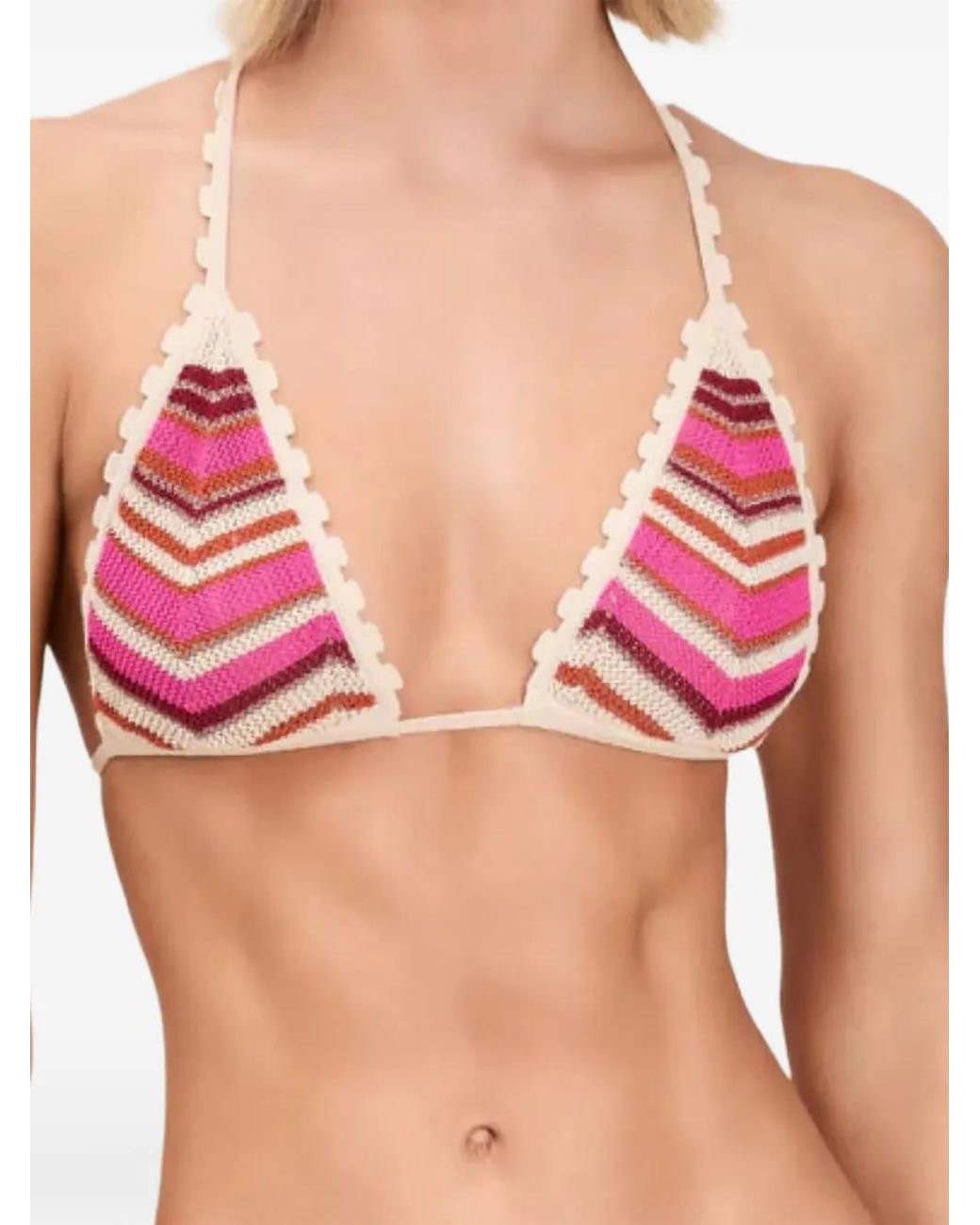 Devon Windsor Red Aida Bikini Top