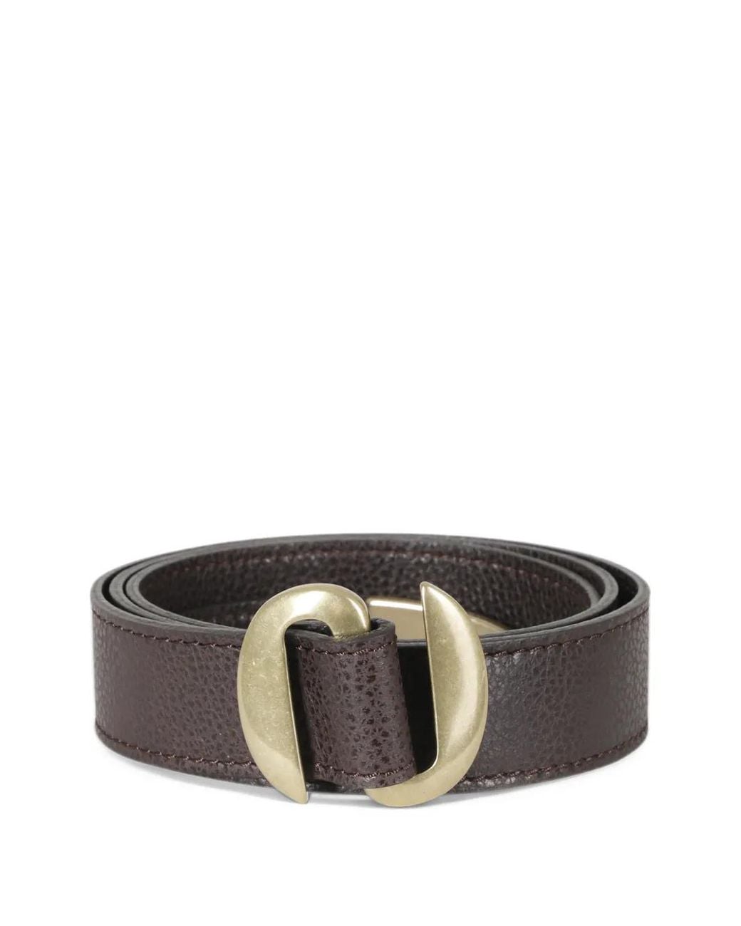 Orciani Gray Ceinture Pegaso Grainée