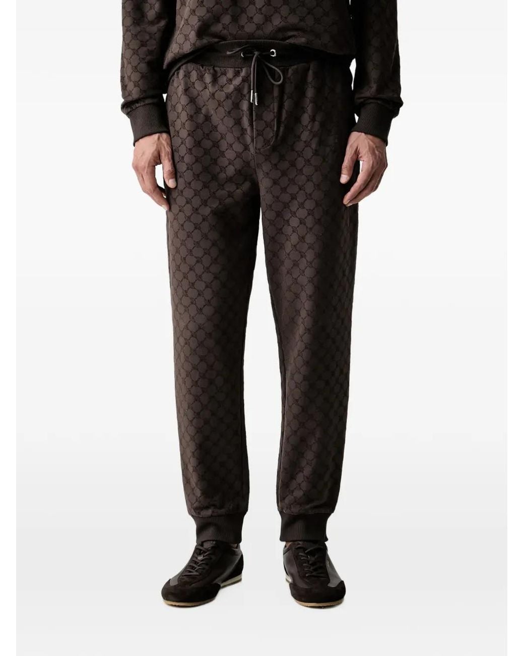 Joop! Black Logo-Pattern Track Pants for men