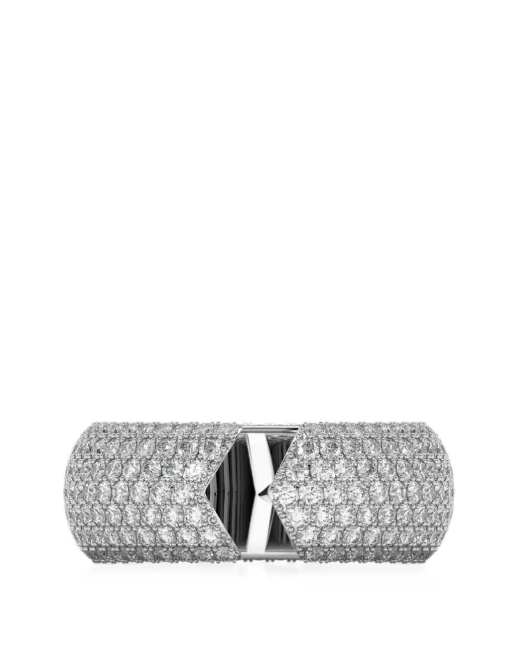 SOLO for Diamonds Gray Bague Pavée De Diamants