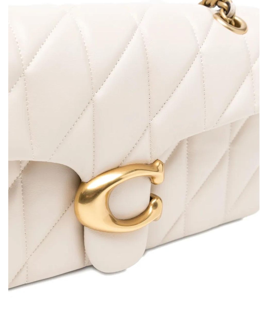 COACH Natural Tabby 26 Quilted Leather Shoulder Bag