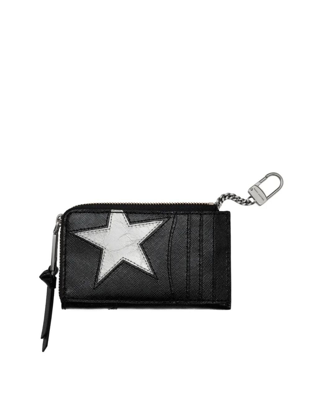 Marc Jacobs Black Star-Patch Wallet