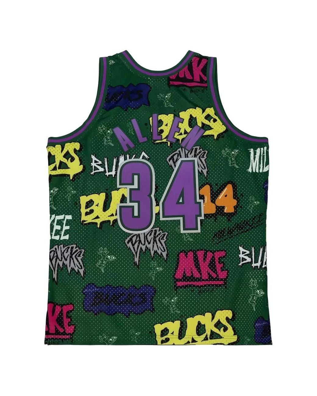 Mitchell & Ness Green Slap Sticker Vest for men