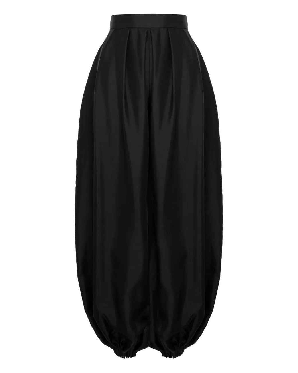 MANURI Black Bazar Pleated Trousers