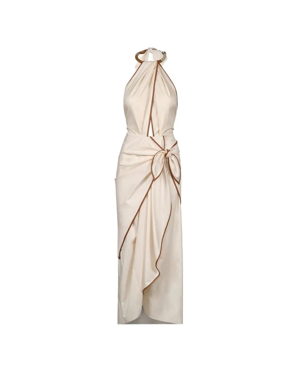Johanna Ortiz White Centro Del Cielo Midi Dress