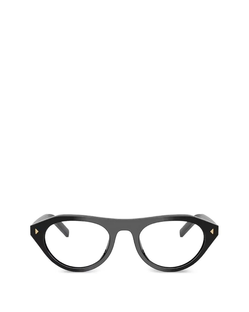 Prada Black Geometric-Frame Sunglasses